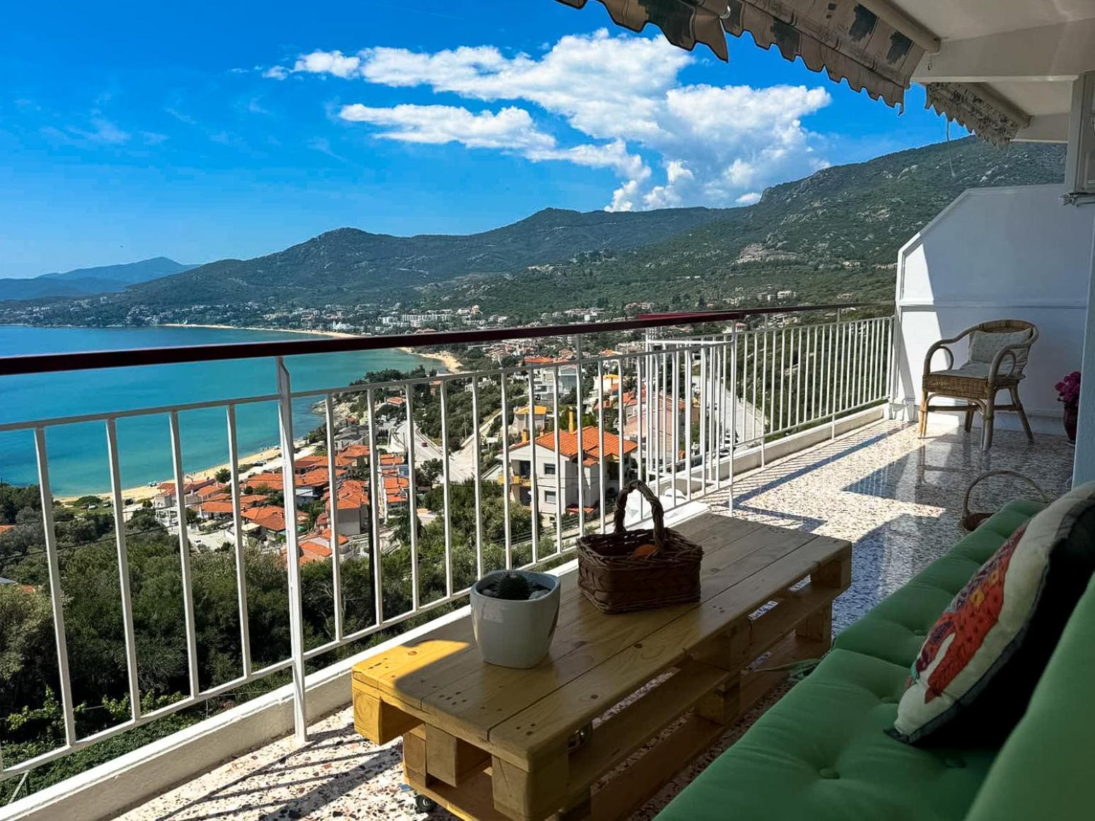 Mimoza'S Sea View Apartment Палеон-Цифликион Экстерьер фото