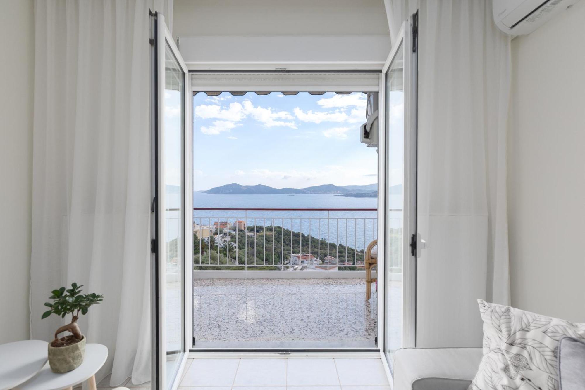 Mimoza'S Sea View Apartment Палеон-Цифликион Экстерьер фото